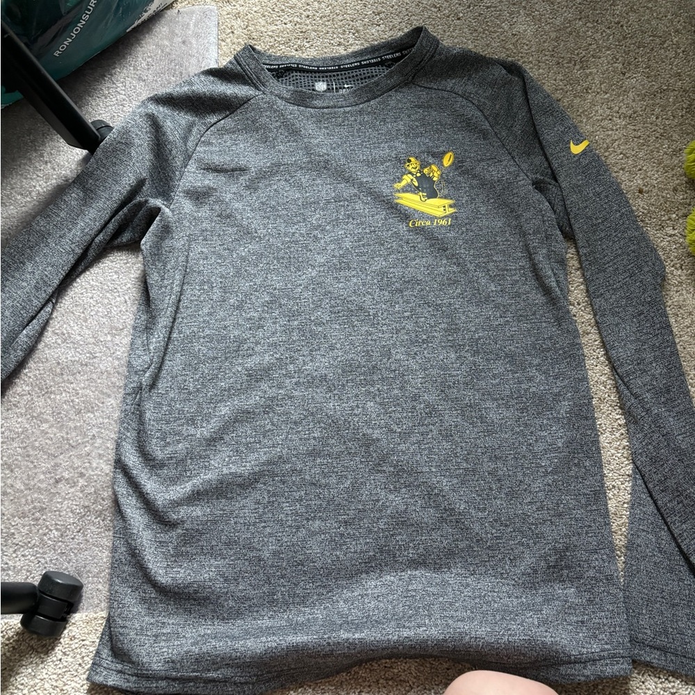 men’s pittsburgh steelers long sleeve nike tee